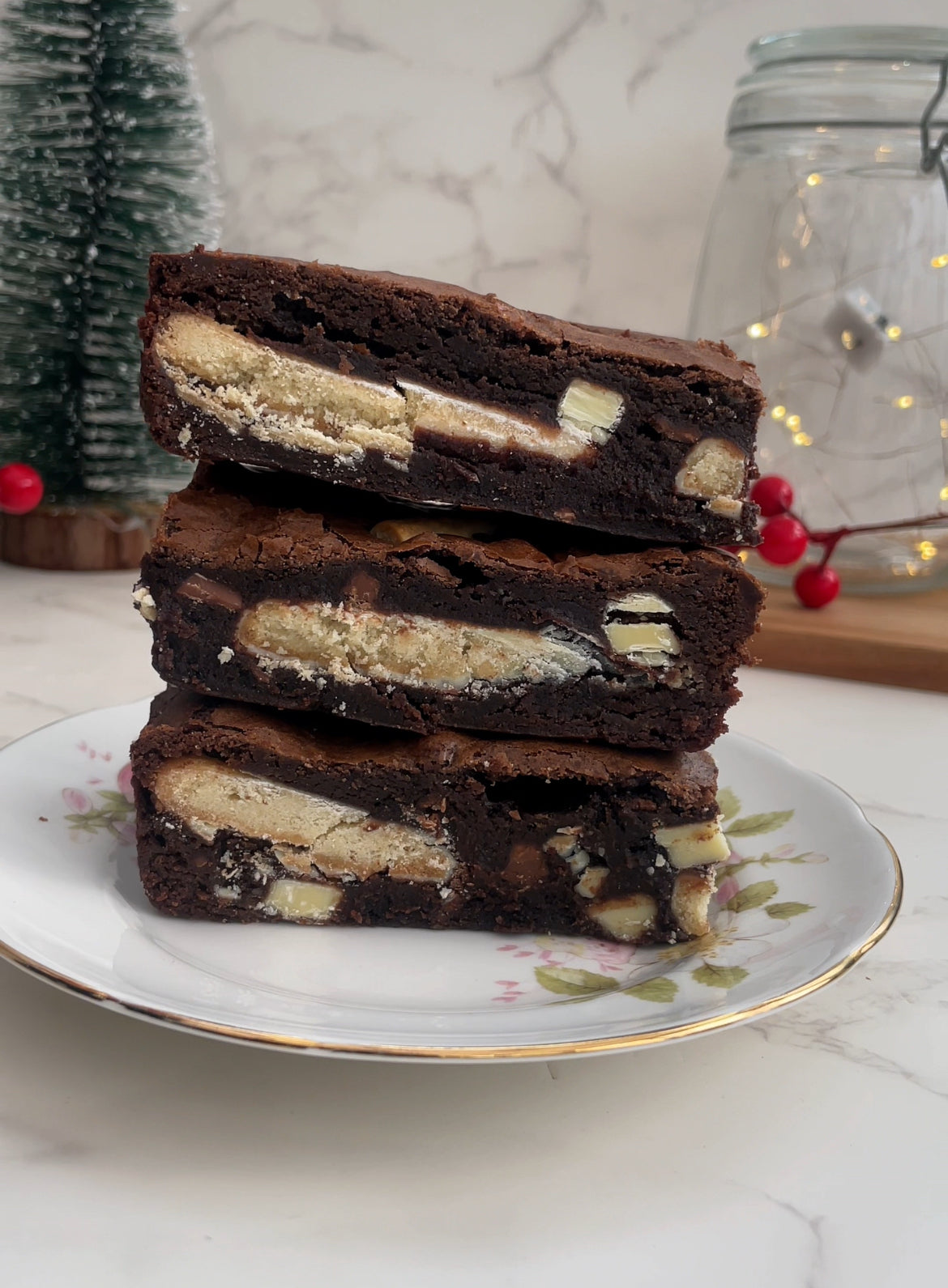 Snowy Fingers Brownies