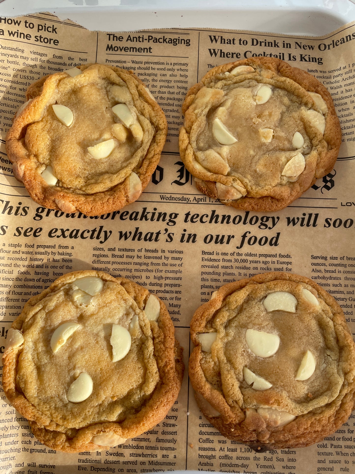 Soft & Chewy White Chocolate Cookies Recipe
