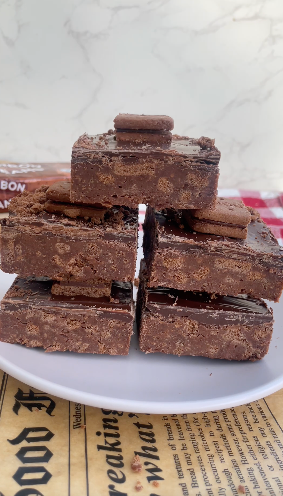 Bourbon Biscuit No Bake Bars Recipe