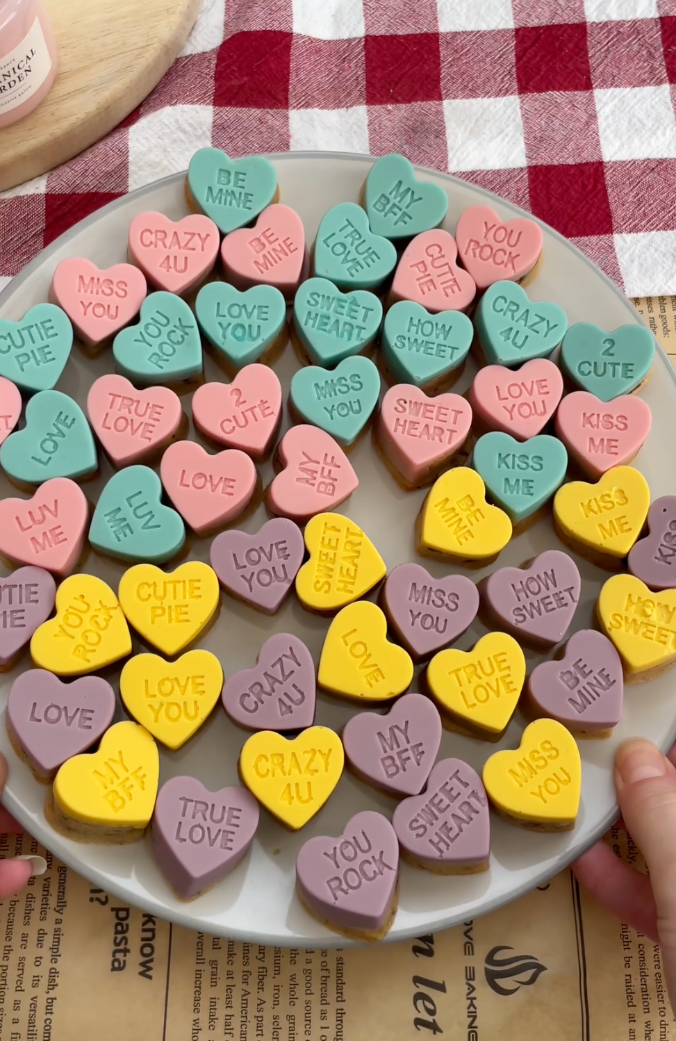 Valentines Mini Love Heart Cookies Recipe
