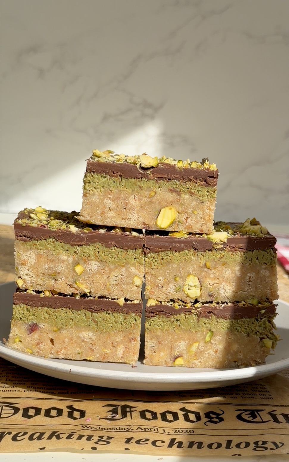 Dubai Chocolate No Bake Bars Recipe