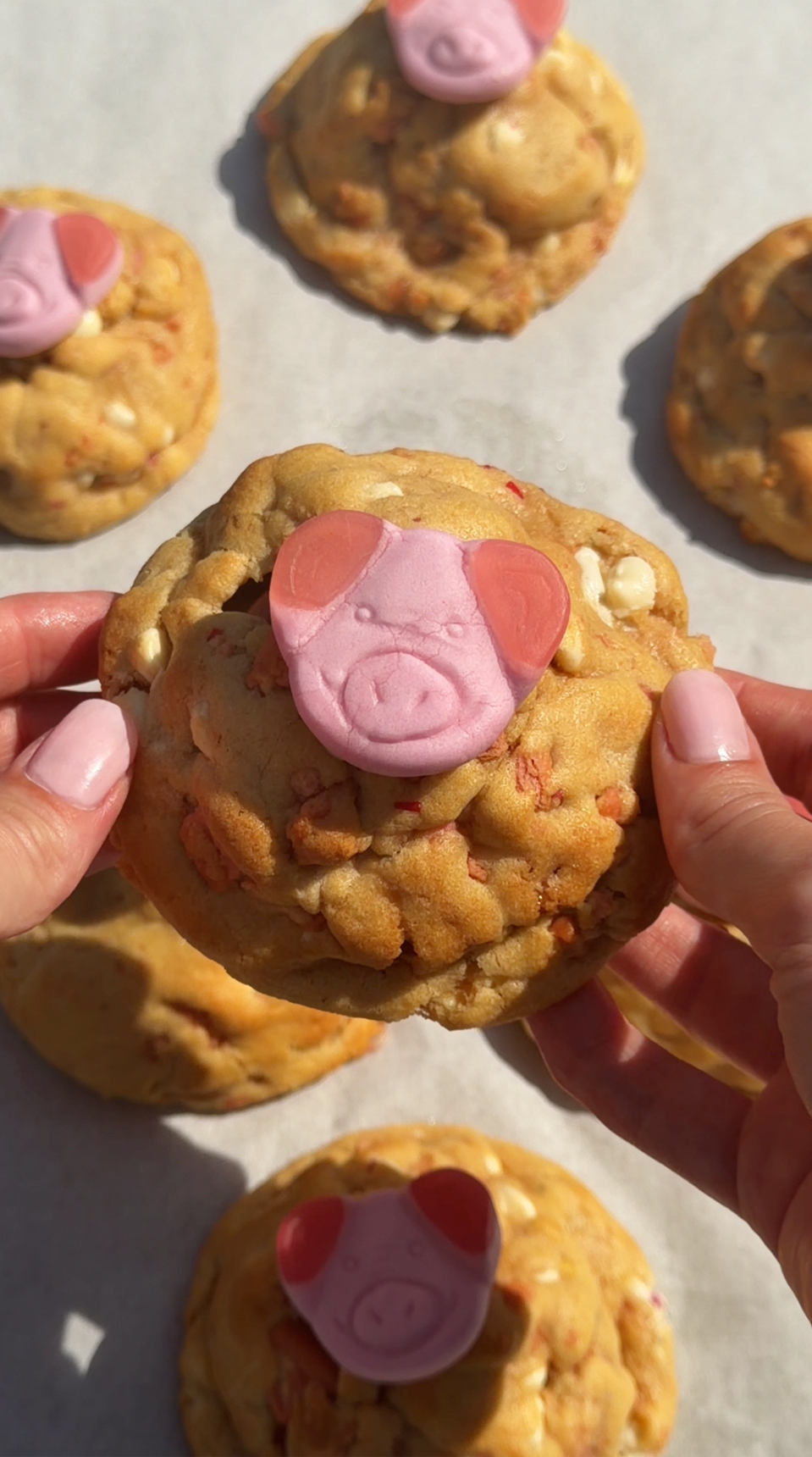 Percy Pig NYC Stuffed Cookies Recipe