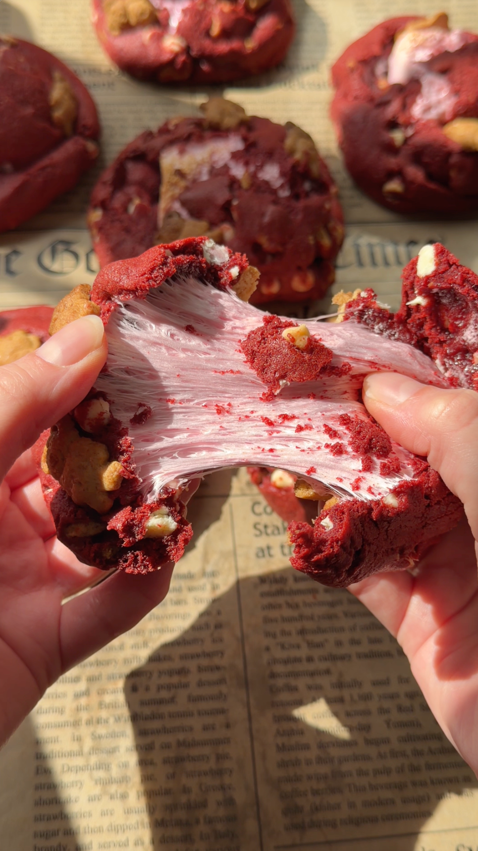 Red Velvet S'mores NYC Cookies Recipe