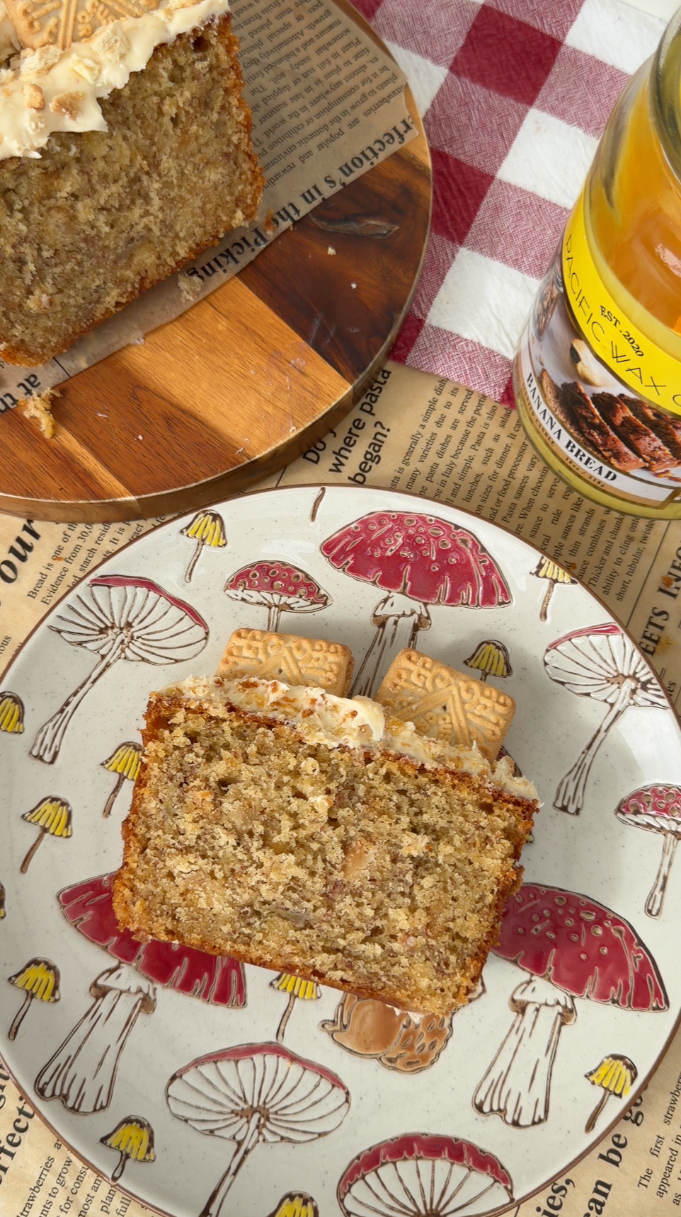 Custard Cream Banana Bread Recipe