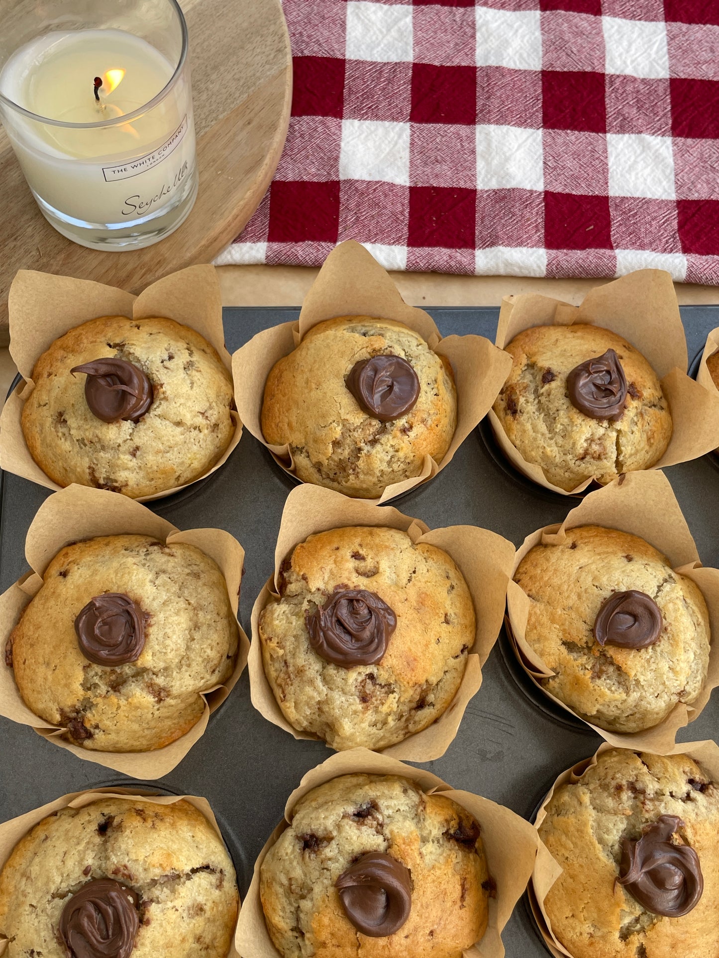 Nutella Banana Bread Muffins Recipe