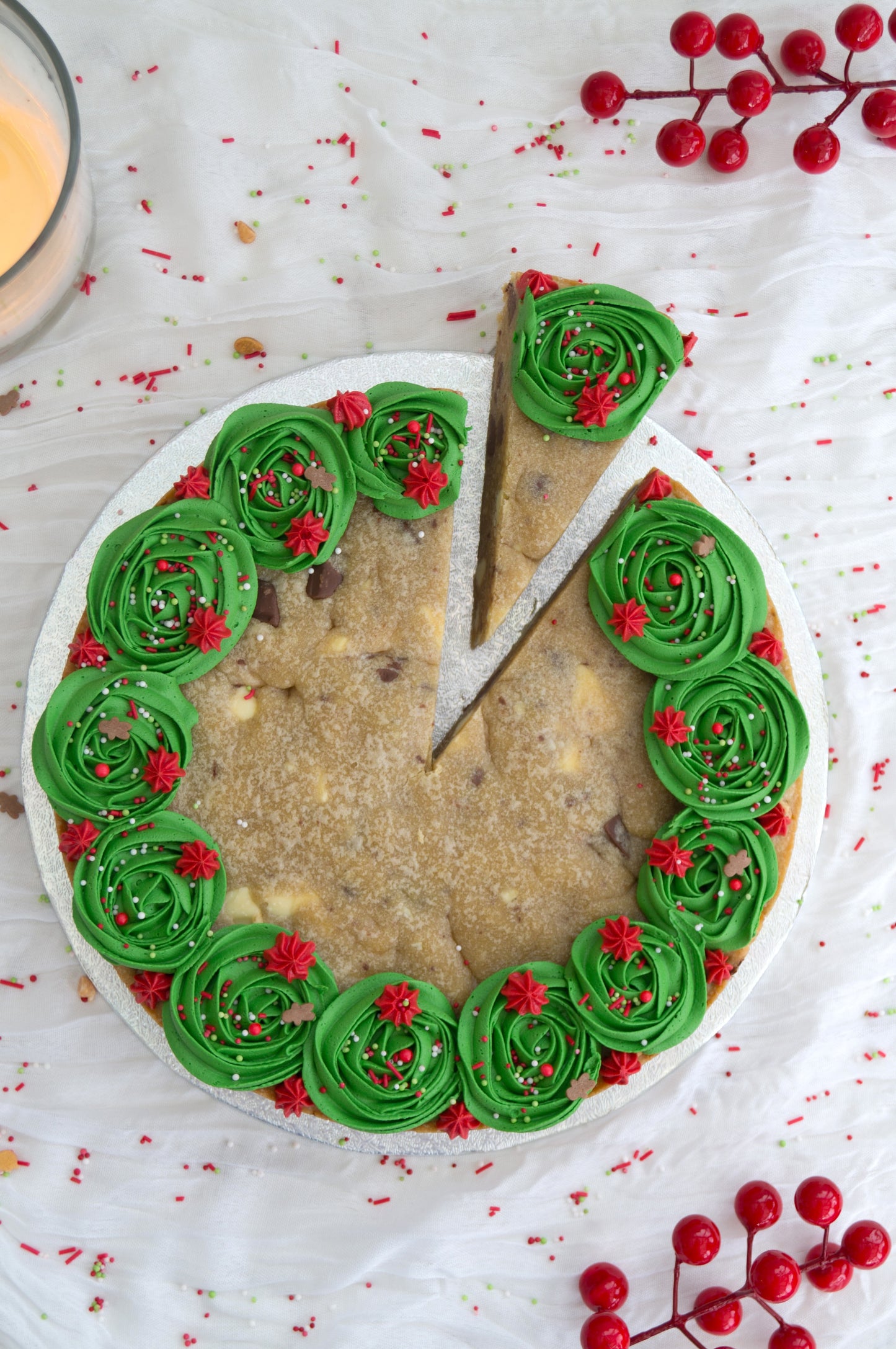 Christmas Cookie Pie Wreath Recipe