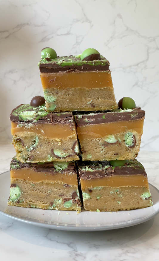 Mint Aero Millionaire Cookie Bars Recipe
