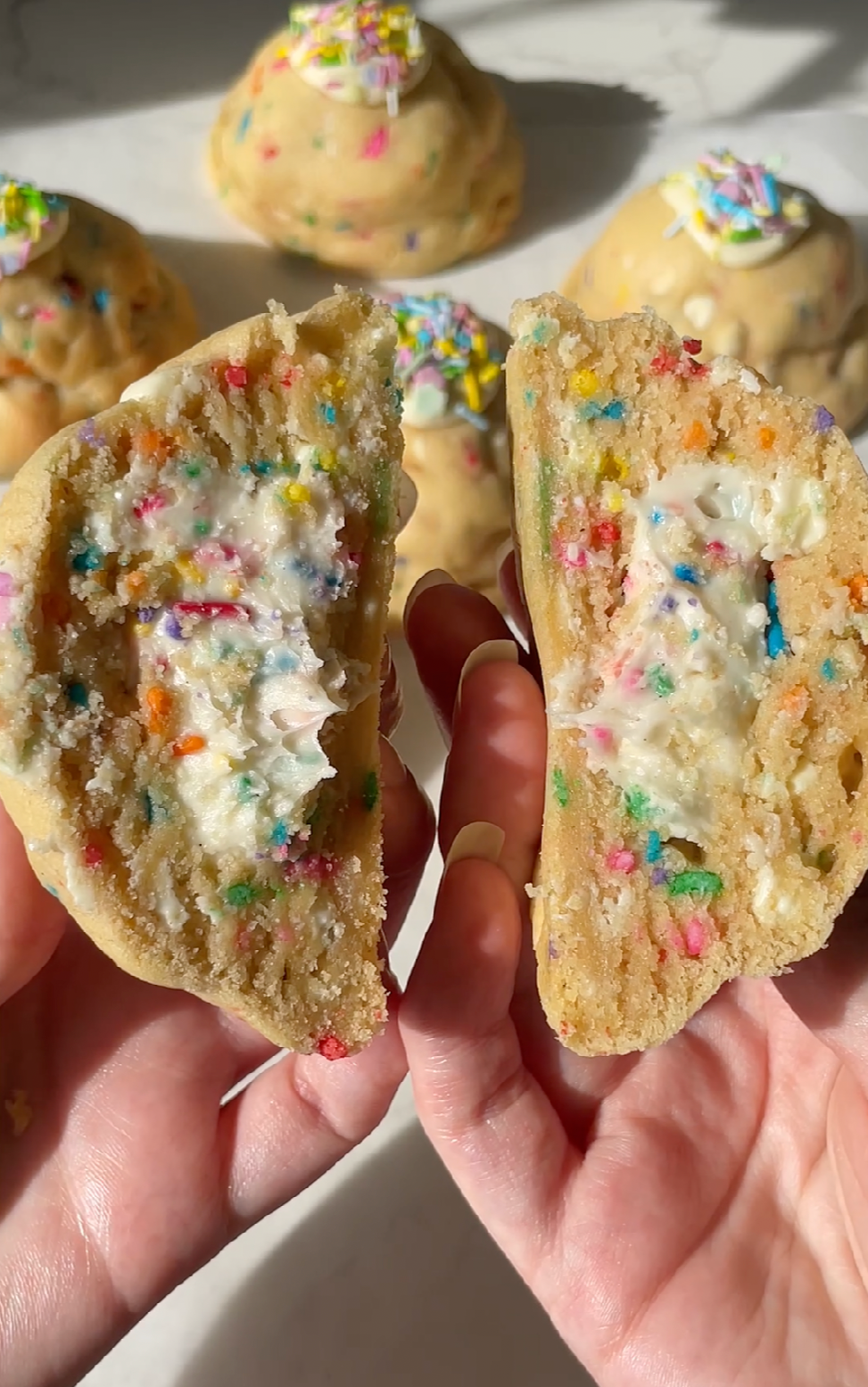 Funfetti NYC Stuffed Cookies Recipe