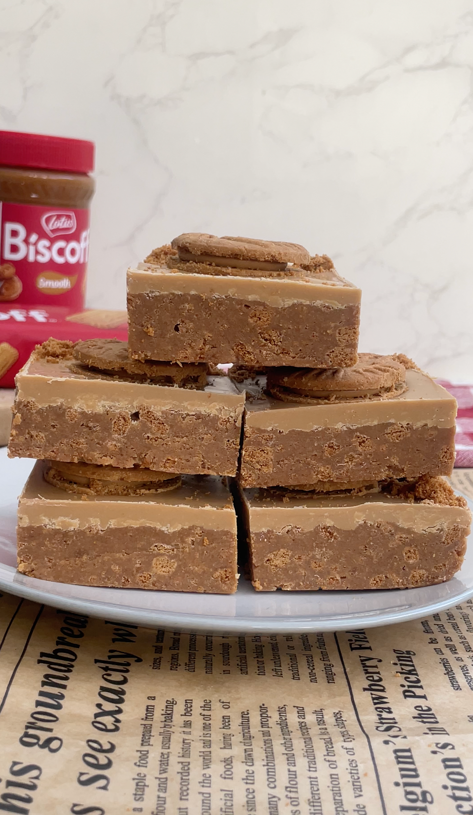 Biscoff No Bake Bars Recipe