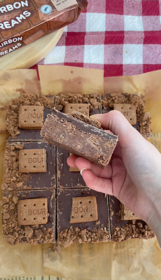 Bourbon Biscuit No Bake Bars Recipe