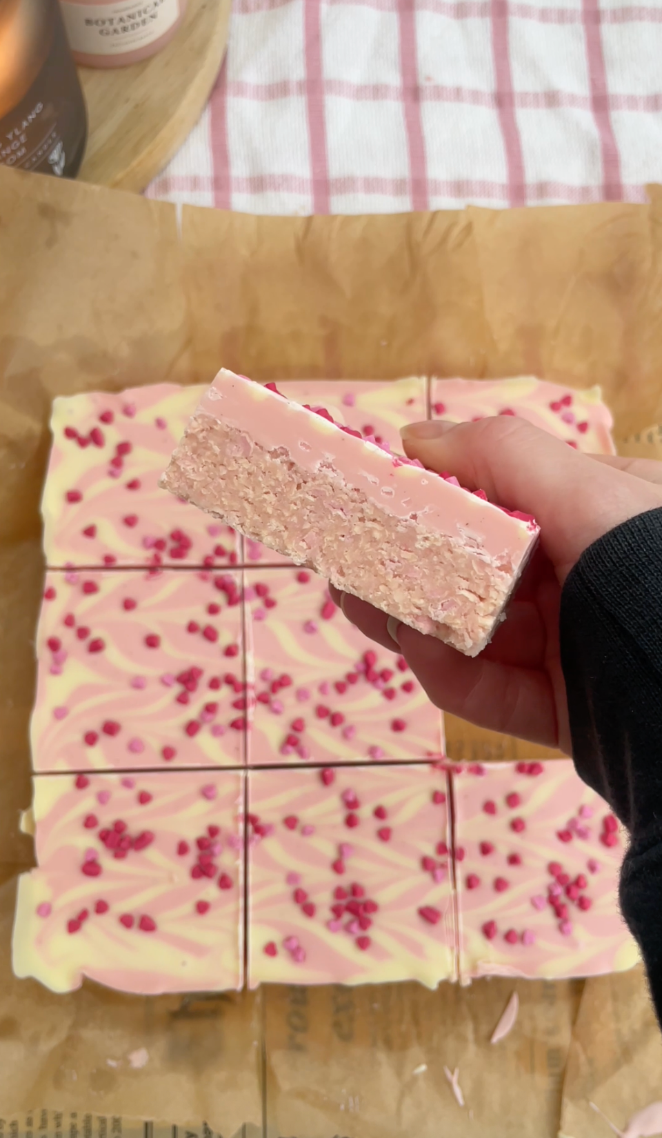 Valentines No Bake Bars Recipe