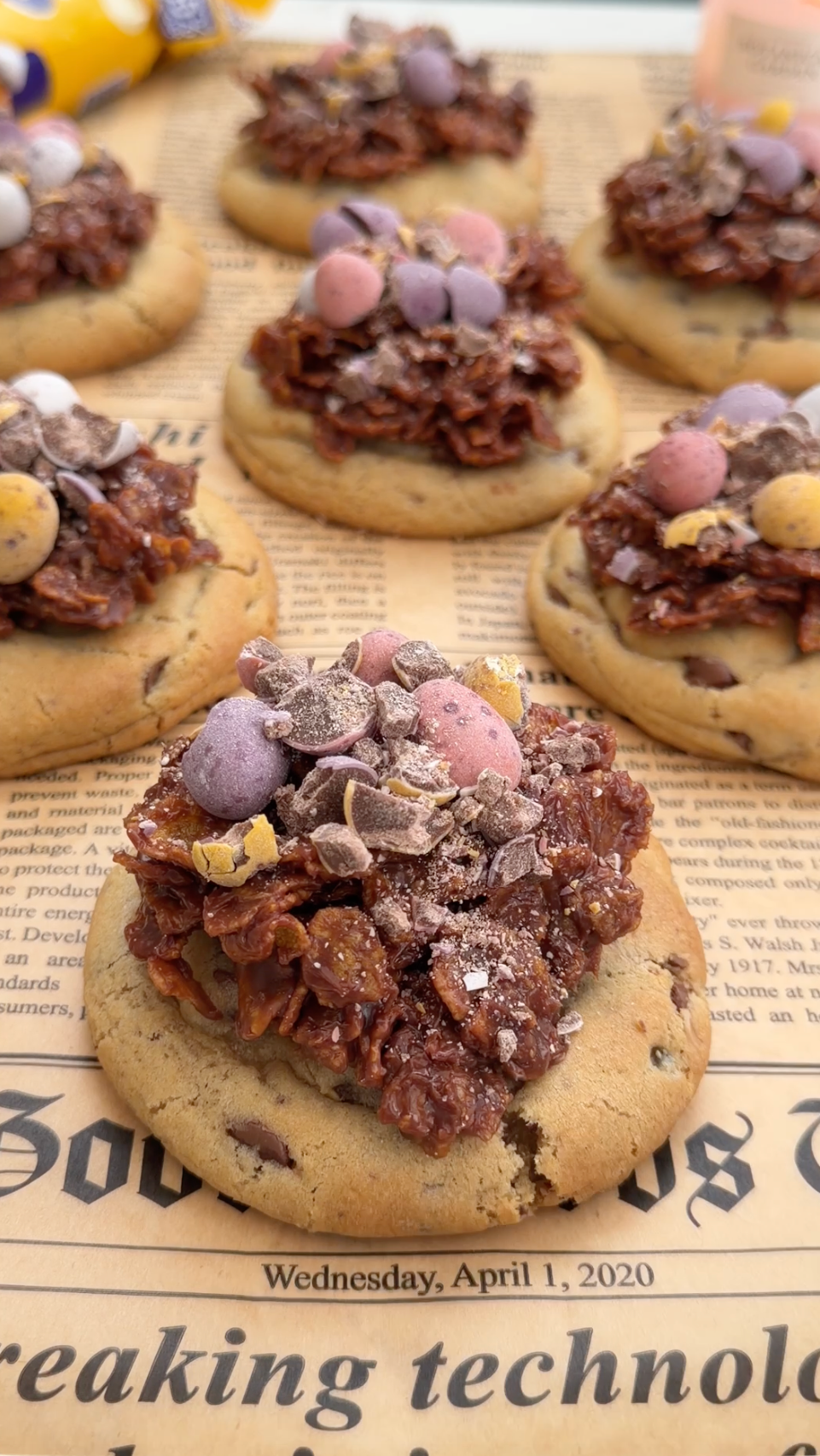 Mini Egg Cornflake NYC Cookies Recipe