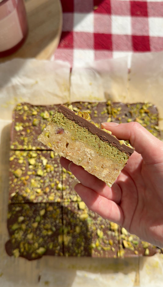 Dubai Chocolate No Bake Bars Recipe