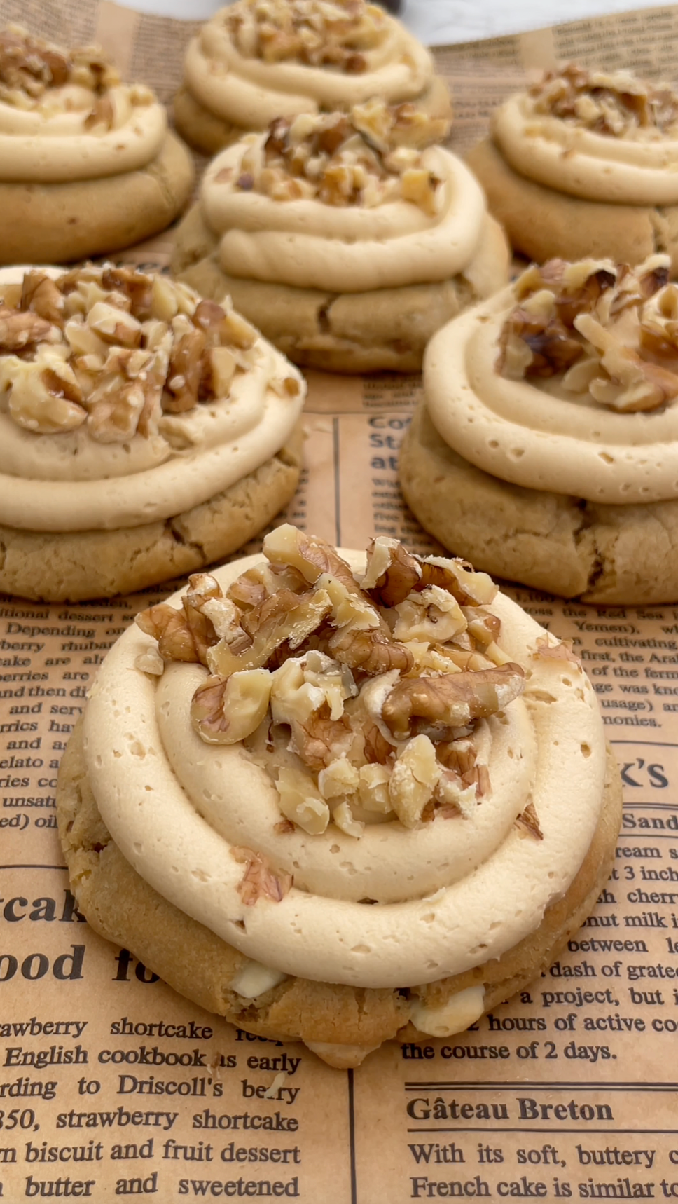 Coffee and Walnut NYC Cookies Recipe